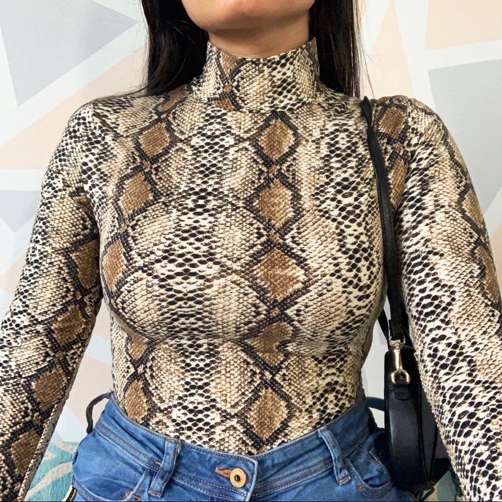 Snake Print Bodysuit